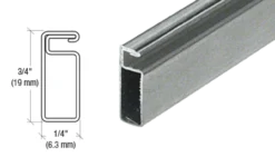 1/4 X 3/4 Silver Mill Screen Frame - Durable Window Screen Frame & Components