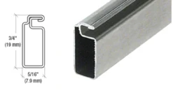 5/16 X 3/4 Silver Mill Screen Frame - Durable Window Screen Frame Component