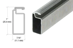 7/16 X 1 Inch Silver Mill Screen Frame - Durable Window Screen Frame for Home & Office