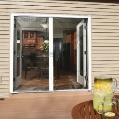 Genius® COOL Retractable Screen Door for Double Door - Easy Installation, Durable & Stylish