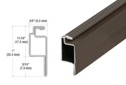3/8 Inch Lip Screen Frame 6 Ft Box of 10 with Corners and Spline - Durable Window Screen Frame Kit