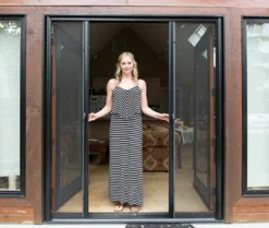 Genius® French Retractable Screen Door - Easy Installation, Durable & Space-Saving