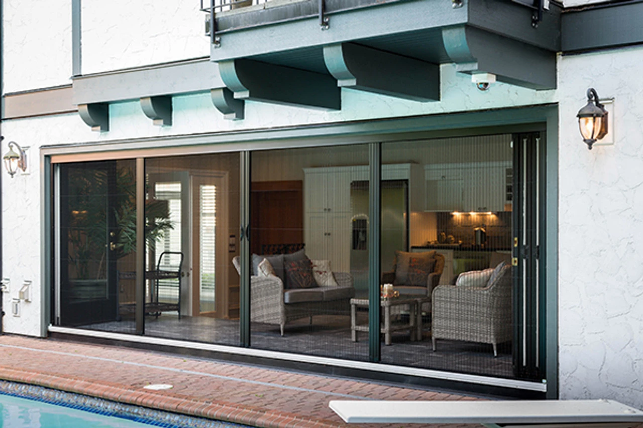 Sheer Classic 4-Panel Retractable Screen - GeniusĀ® for Large Openings - Image 2